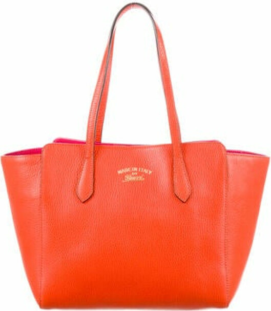 Gucci Swing Leather Tote ShopStyle