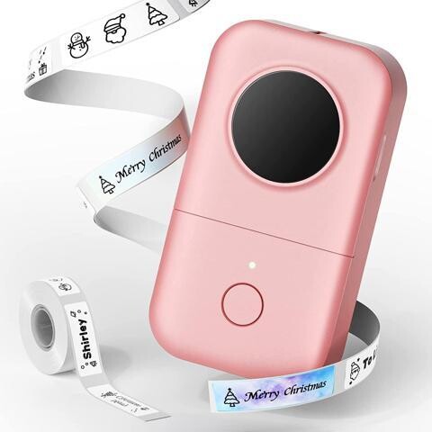 noelspace Phomemo Bluetooth Label Maker Machine with Tape, D30 Portable Pocket Labeler with Different Fonts for Jars, Rechargeable Inkless Handy Thermal...