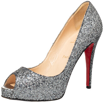 Christian Louboutin Glitter Heels | Shop the world's largest collection of  fashion | ShopStyle