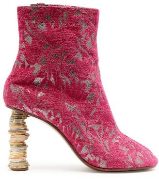 Vetements Geisha Split Toe Coin Heel Ankle Boots - Womens - Pink