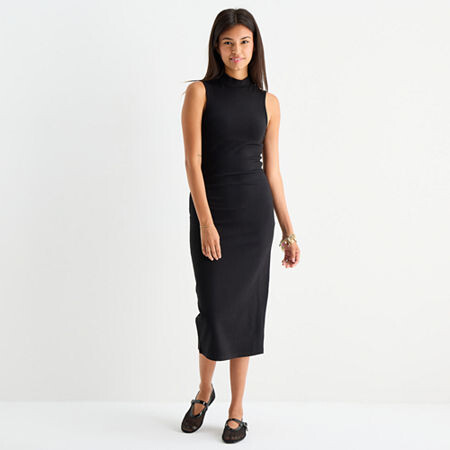 Forever 21 Womens Sleeveless Midi Juniors Slip Dress