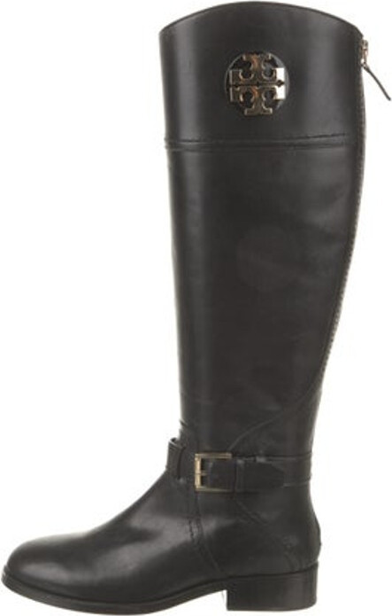Tory Burch Leather Riding Boots - ShopStyle