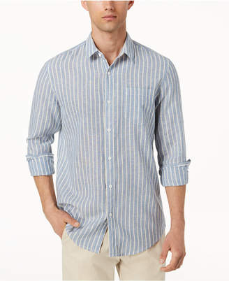 American Rag Men's Linen Striped Shirt, Created for Macy's