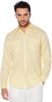 Thumbnail for your product : Cubavera Big & Tall 100% Linen Long Sleeve 2 Pocket Button Down Shirt