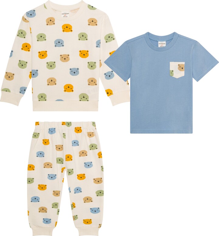 Petit Lem Kids' 3-Piece Woven Set