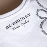 Thumbnail for your product : Burberry Hooked Heart Motif Cotton T-shirt , Size: 9M, White