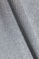Thumbnail for your product : M Missoni Ruffle-trimmed Metallic Ribbed-knit Mini Dress