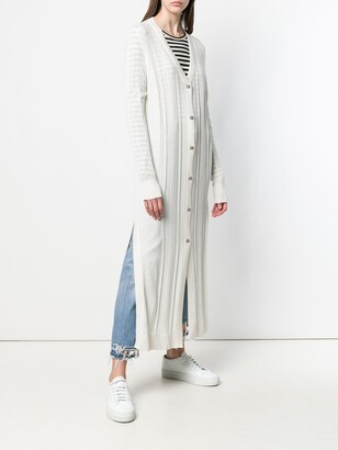 Barrie Long Ribbed Cardigan