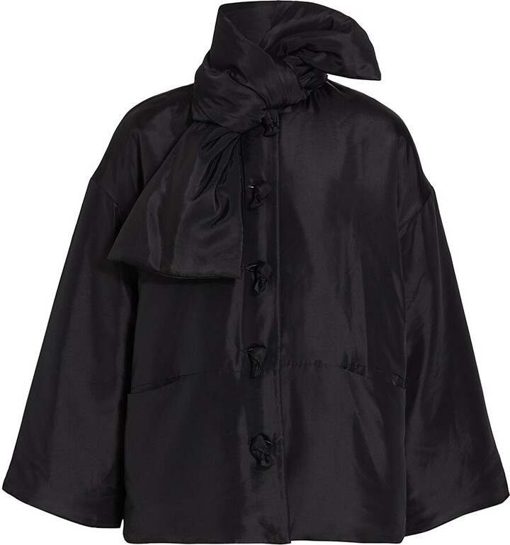 Totême Padded Scarf-Collar Jacket - ShopStyle Blazers