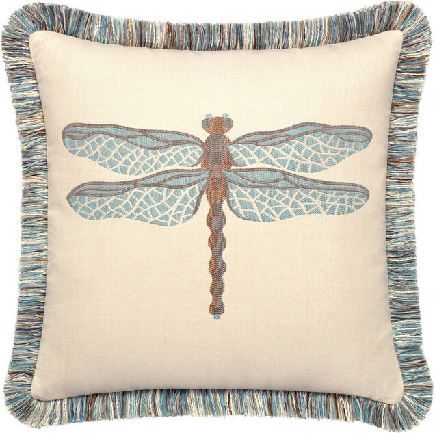 Elaine Smith Dragonfly Outdoor Pillow
