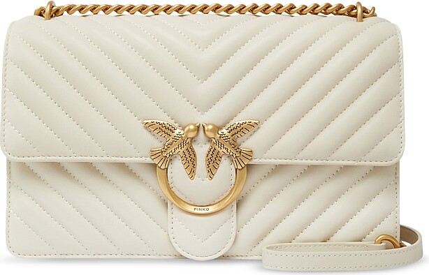 Pinko Love One Classic Leather Convertible Crossbody