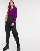 Thumbnail for your product : ASOS DESIGN one shoulder cut out sweater
