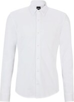 Thumbnail for your product : HUGO BOSS Slim-fit shirt in performance-stretch piqu