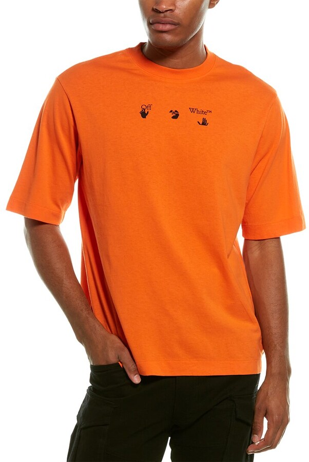 off white shirt orange