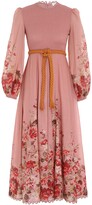 Thumbnail for your product : Zimmermann Cassia Shirred Midi Dress