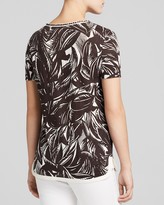 Thumbnail for your product : Tory Burch Leaf Print Linen Tunic