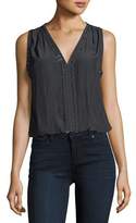 Thumbnail for your product : Ramy Brook Julia V-Neck Sleeveless Top with Ring Details