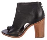 Thumbnail for your product : Loeffler Randall Leather Cutout Boots Black Leather Cutout Boots