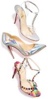 Thumbnail for your product : Christian Louboutin Faridaravie PVC Leather T-Strap Sandals
