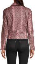 Thumbnail for your product : Vigoss Snakeskin-Print Faux Leather Jacket