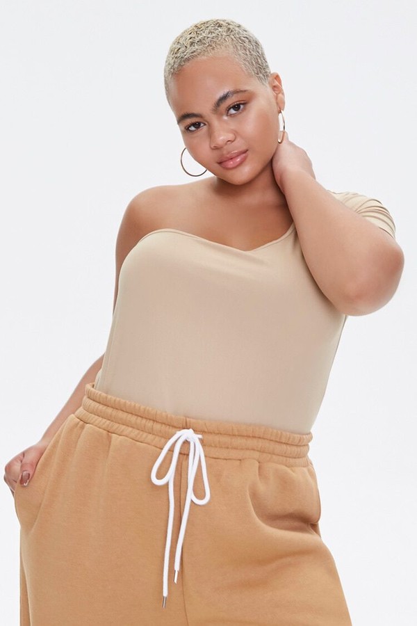 shoulderless tops plus size