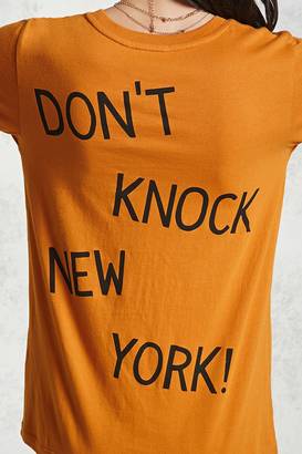 Forever 21 Dont Knock New York Graphic Tee