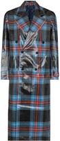 Thumbnail for your product : Charles Jeffrey Loverboy Tartan-Check Wool-Blend Trench Coat