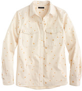 Thumbnail for your product : J.Crew Petite gold star ecru shirt