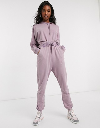 ASOS Tall ASOS DESIGN Tall tracksuit hoodie / jogger in acid wash