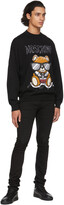 Thumbnail for your product : Moschino Black Wool Teddy Logo Sweater