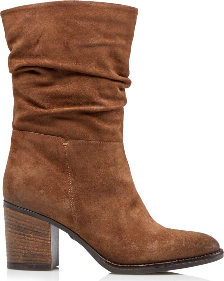 black calf slouch boots