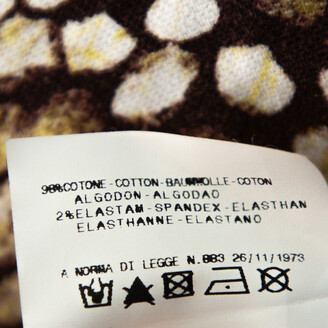 Just Cavalli Brown Printed Cotton Blazer L