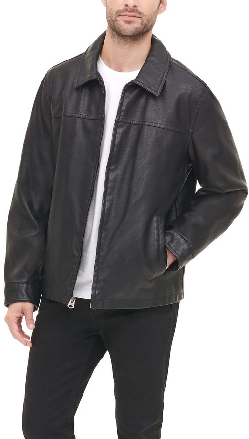 Dockers Men's Smooth Lamb Faux-Leather Classic Bomber Jacket - ShopStyle