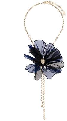 Lanvin beaded flower necklace