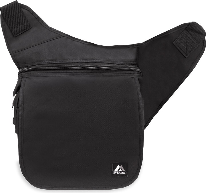 Everest Unisex Messenger Bag – Large Black