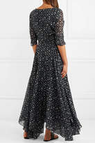 Thumbnail for your product : LoveShackFancy Larissa Floral-print Cotton And Silk-blend Maxi Dress - Black