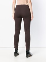 Thumbnail for your product : P.A.R.O.S.H. Side Stripe Leather Front Leggings
