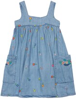 Thumbnail for your product : Stella McCartney Kids Embroidered Lyocell Denim Dress