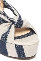 Thumbnail for your product : Castaner Knotted Canvas Platform Sandals