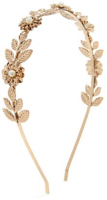 Forever 21 Faux Pearl Floral Headband