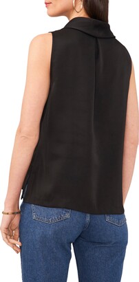 Vince Camuto Hammered Satin Sleeveless Cowl Neck Top