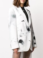 Thumbnail for your product : Off-White Abstract Print Single-Breasted Blazer