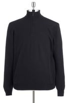 Thumbnail for your product : Black Brown 1826 Italian Merino Wool Quarter Zip Front Pullover