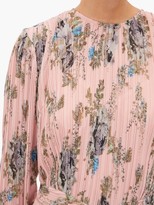 Thumbnail for your product : Preen by Thornton Bregazzi Delaney Asymmetric Floral-print Plisse Dress - Pink Print