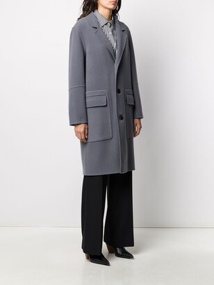 AMI Paris Unstructured Single Breasted Coat