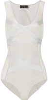 Thumbnail for your product : By Malene Birger Majionas stretch-jersey and mesh bodysuit