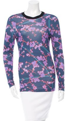 Carven Floral Print Long Sleeve T-Shirt w/ Tags