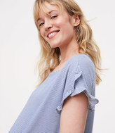 Thumbnail for your product : LOFT Maternity Striped Tulip Sleeve Tee