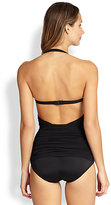 Thumbnail for your product : Norma Kamali One-Piece Crisscross Halter Swimsuit