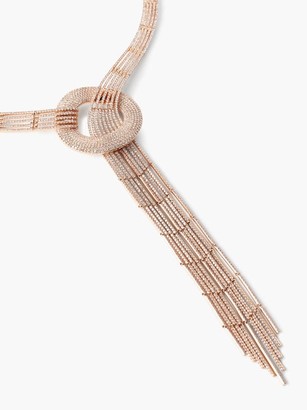 Shay Pave-whirlpool Diamond & 18kt Rose-gold Necklace - Rose Gold